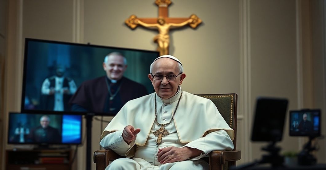 Conciliar Sect's Therapeutic Gospel Replaces Grace with Humanism Antipope Robert Prevost ('Leo XIV') delivering a video message on addiction without mentioning sin or sacraments.