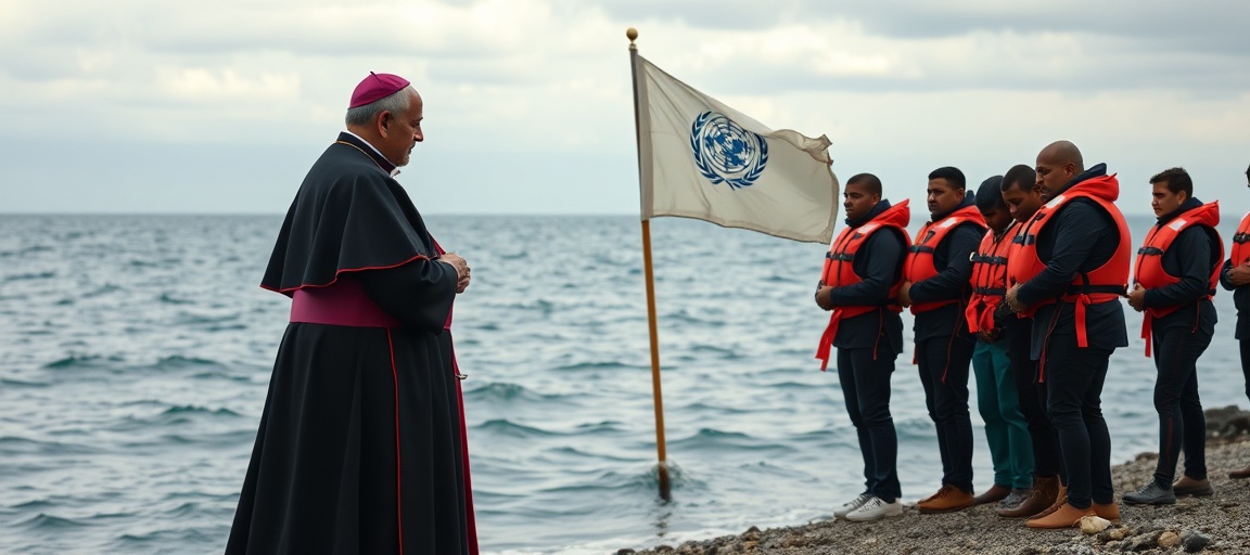 Antipope Leo XIV’s Lampedusa Visit: UNHCR Collaboration Exposed Antipope Leo XIV and UNHCR officials meet migrants on Lampedusa shore in controversial visit symbolizing Catholic Church's capitulation to globalist migration agenda