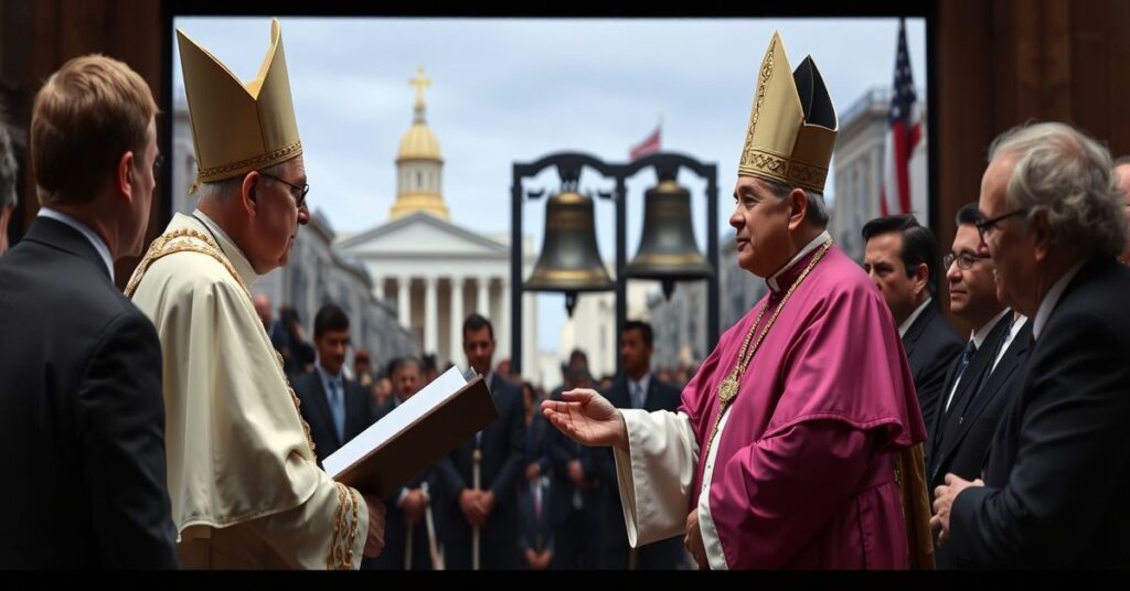 Antipope Leo XIV accepting Liberty Medal from National Constitution Center via telecast on July 3, 2026.