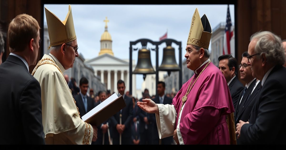 Antipope Leo XIV accepting Liberty Medal from National Constitution Center via telecast on July 3, 2026.