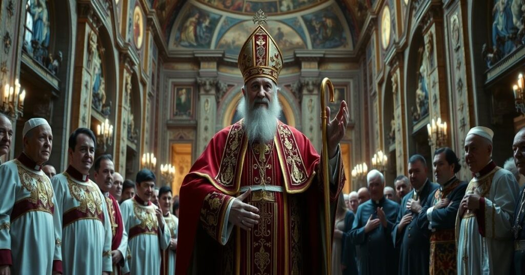 Antipope Leo XIV in Monaco Cathedral promoting social gospel without Christ the King