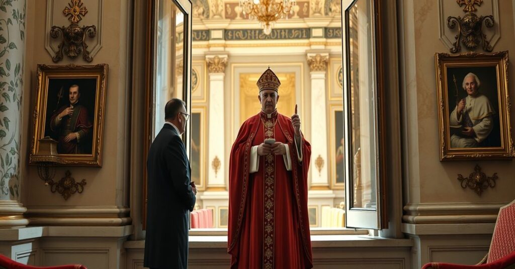 Sedevacantist critique of 'Pope Leo XIV' moving into the Apostolic Palace, highlighting worldly comfort over spiritual duty.