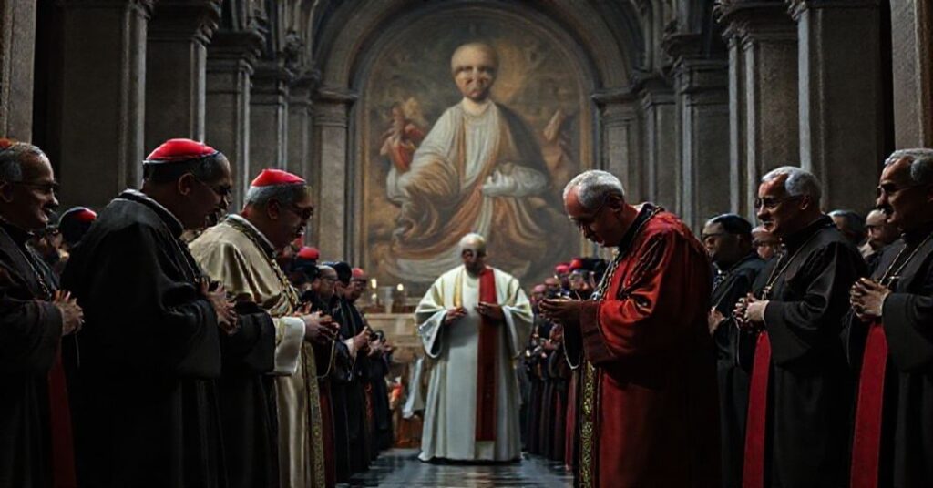 A solemn scene of the 81st General Assembly of the Italian Bishops' Conference in Assisi, 2025, led by Cardinal Matteo Zuppi and Archbishop Ivan Maffeis in Santa Maria degli Angeli Basilica.