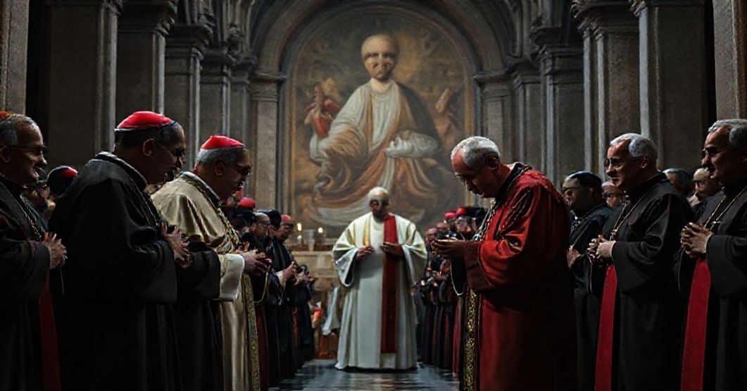 A solemn scene of the 81st General Assembly of the Italian Bishops' Conference in Assisi, 2025, led by Cardinal Matteo Zuppi and Archbishop Ivan Maffeis in Santa Maria degli Angeli Basilica.