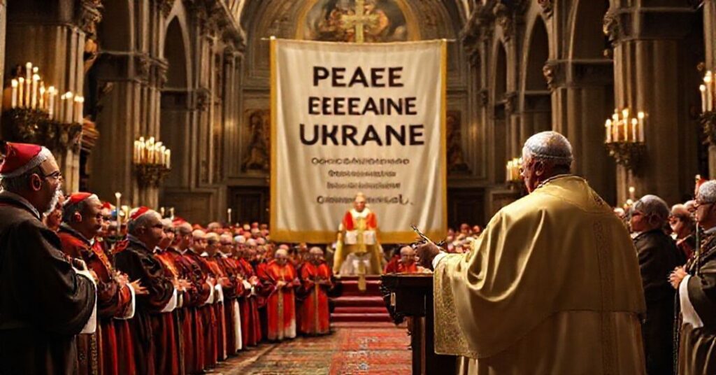 Cardinal Matteo Maria Zuppi addressing the Italian Bishops' Conference in Assisi, highlighting the conflict between naturalistic peace efforts and Christ's Kingship.
