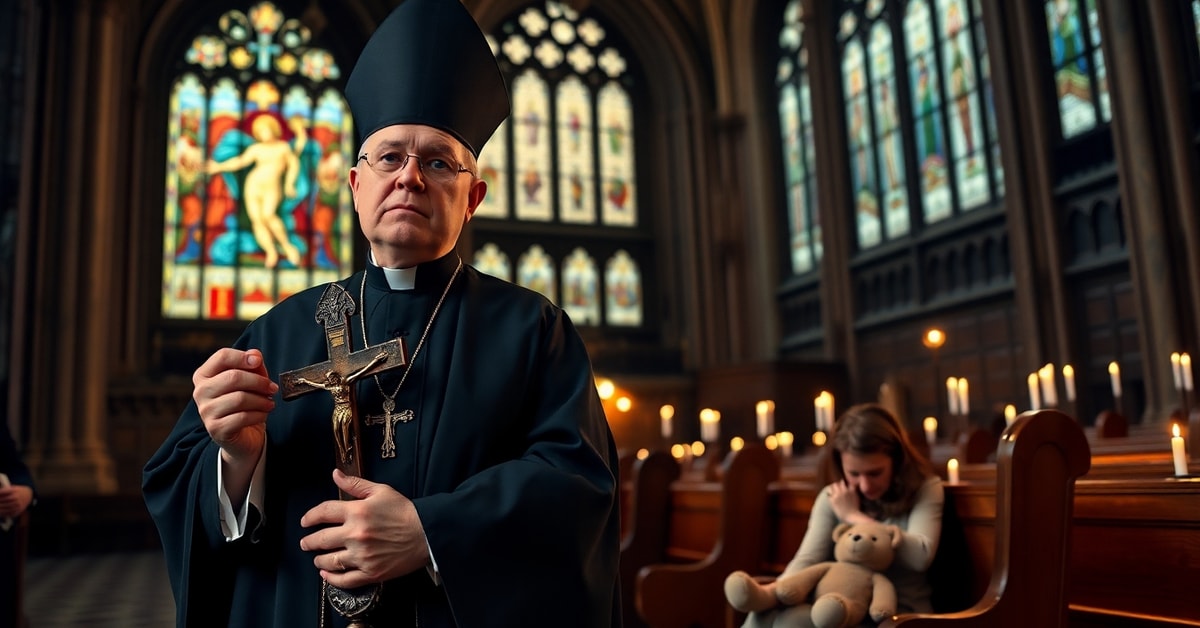 Bishop condemns WPATH's child gender mutilation in a Gothic cathedral with distressed mother and child