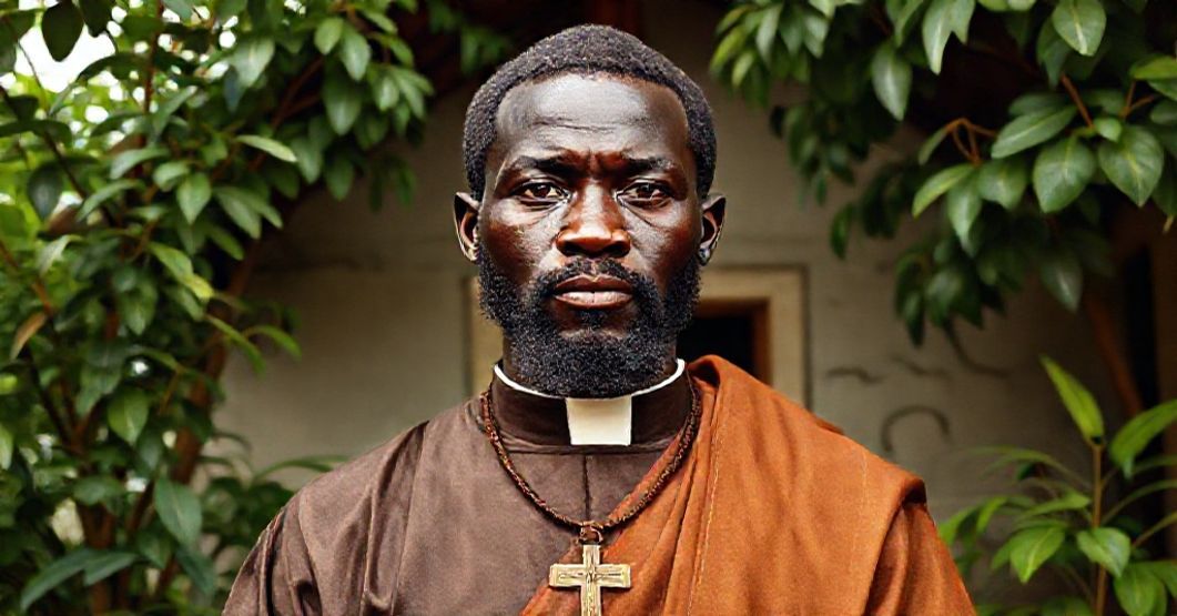 Blessed Isidore Bakanja: A True Martyr Against Modernist Distortion Blessed Isidore Bakanja, African martyr, depicted in traditional Catholic iconography with a Brown Scapular in colonial-era Congo.