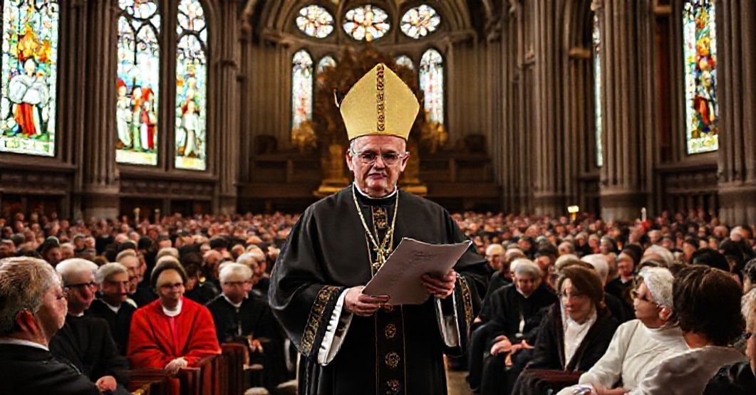 Cardinal Kurt Koch in a cathedral reflecting on the true meaning of Christian unity under Catholic doctrine.
