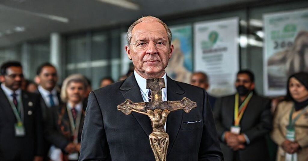 A critical portrayal of Caritas' climate activism at COP30 in Belém, Brazil, highlighting the betrayal of Catholic mission by prioritizing secular humanitarianism over supernatural faith.