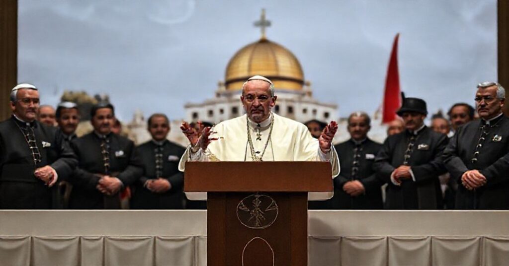 Conciliar Sect's False Peace Agenda Exposed in Papal Press Conference - Antipope Leo XIV with Turkish President Erdogan promoting interfaith initiatives in 2025