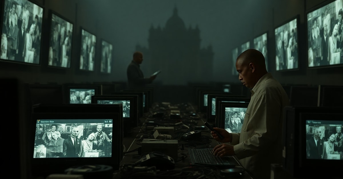 A Kenyan data labeler working in poor conditions while the antipope Leo XIV presents an encyclical on AI exploitation, highlighting the hypocrisy of the conciliar sect.