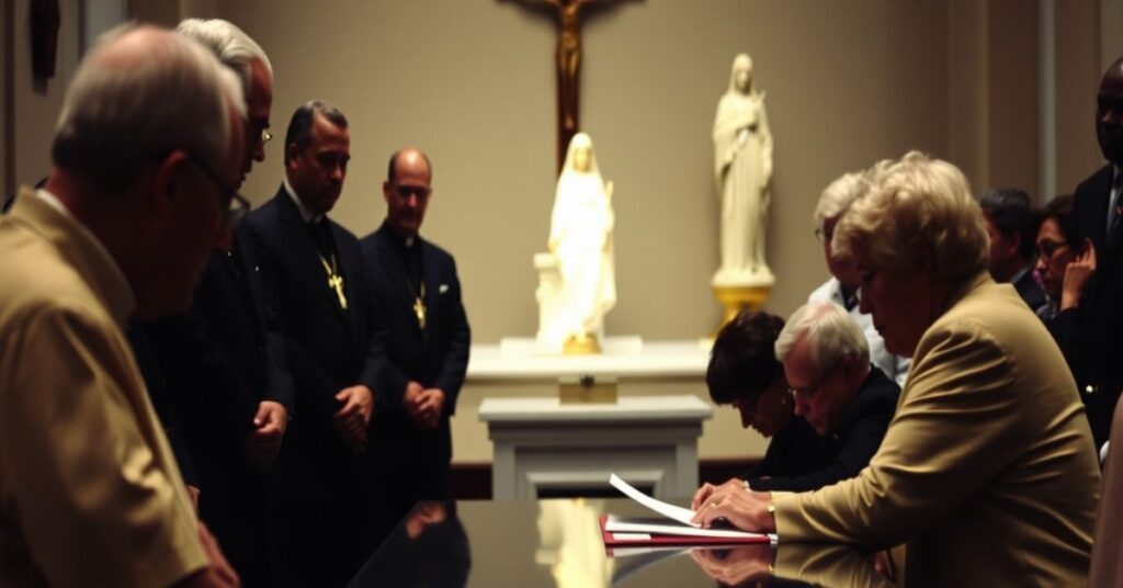 National Shrine of Our Lady of Charity of El Cobre in Miami, Cuban exiles sign secular accord, sacrilege