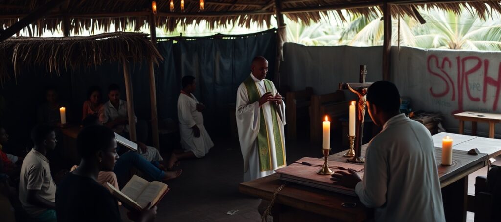 Traditional Latin Mass celebrated by Catholic priest in Haiti amid humanitarian crisis