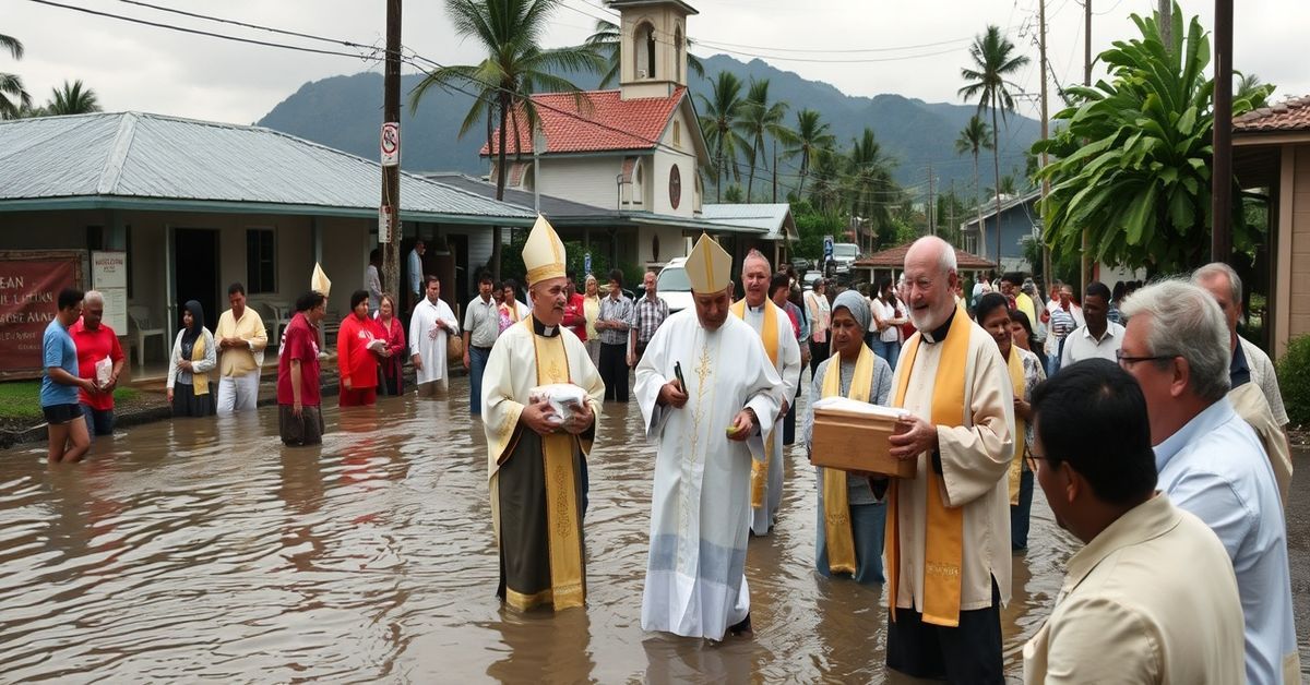 Storm relief effort in Hawaii led by schismatic clergy, lacking supernatural focus and Christ the King.