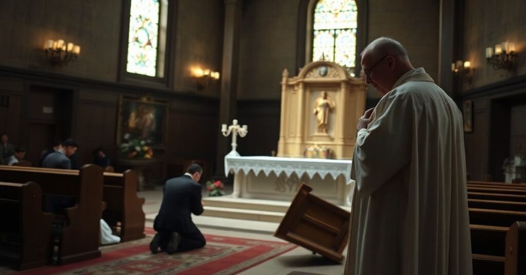 A solemn Catholic chapel desecrated on Holy Saturday in Tlaxcala, Mexico, with the Blessed Sacrament stolen.
