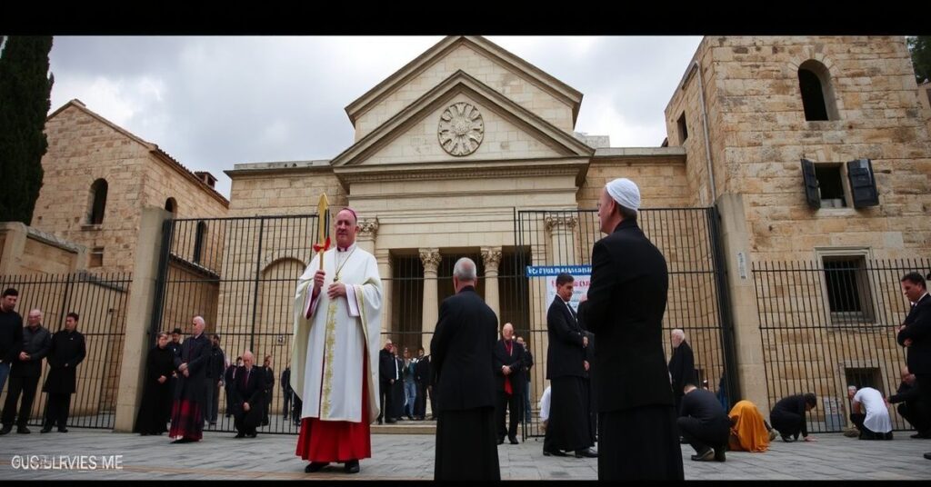 Cardinal Pierbattista Pizzaballa and Father Francesco Ielpo barred from Holy Sepulchre on Palm Sunday 2026.