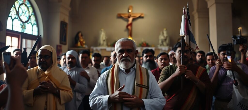 Nine Indian Catholics imprisoned for defending Holy Mass from a violent mob in Rajasthan.