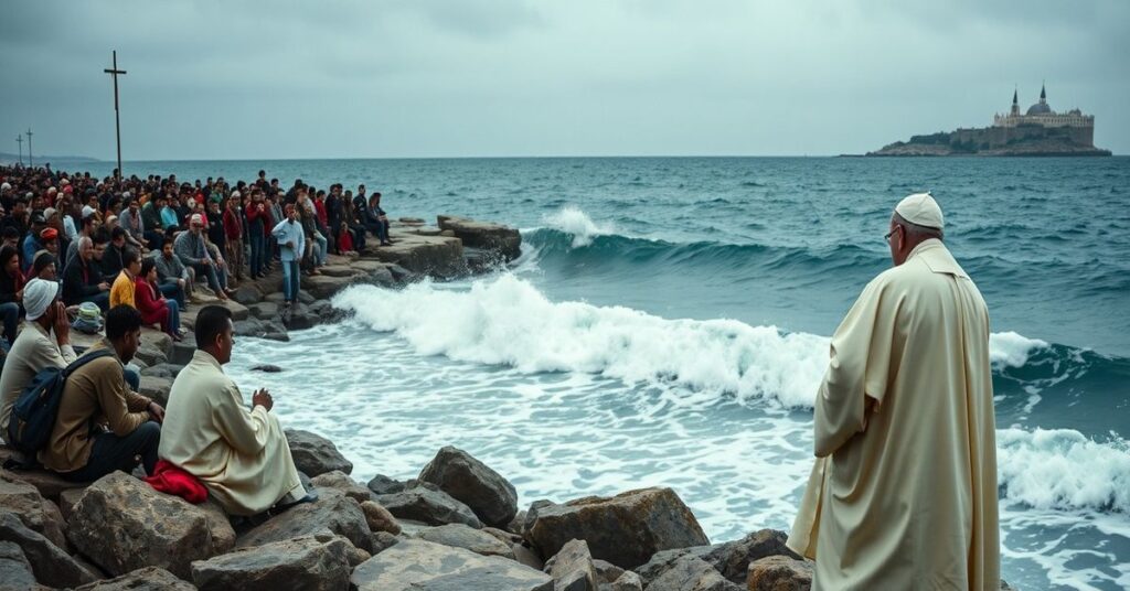 Leo XIV's pastoral visit to Lampedusa highlights the conciliar sect's focus on humanitarianism over supernatural mission.