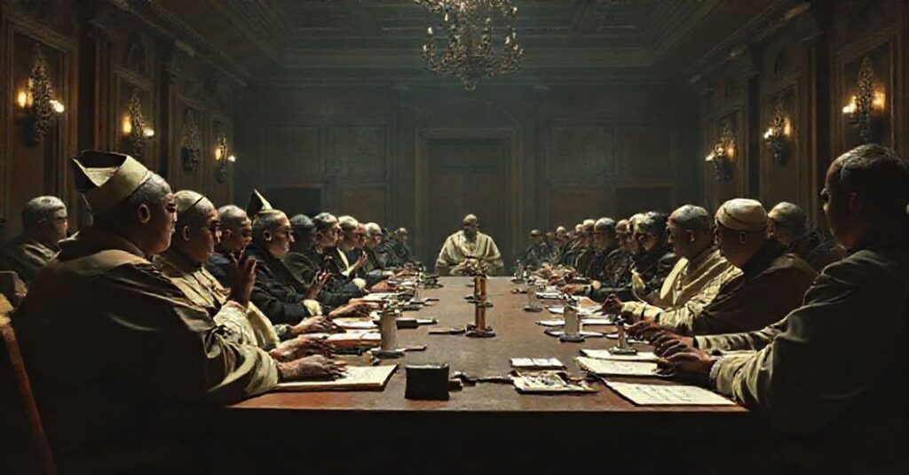 A solemn conference on supernatural discernment led by Antipope Leo XIV and Cardinal Fernández, highlighting the modernist rejection of divine intervention in the neo-Church.