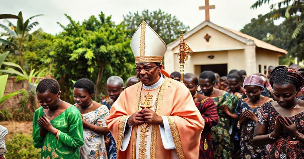 A solemn Catholic procession honoring the victims of St. Mary's School abduction in Nigeria's Kontagora Diocese.