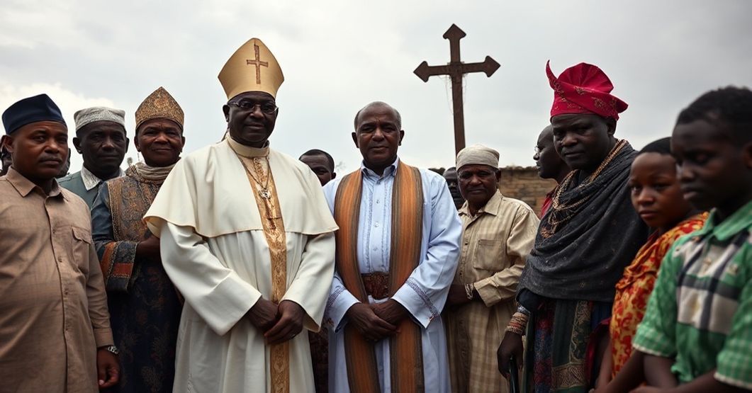 Vicar General Musa John Gado with pagan leaders amidst Nigerian kidnapping crisis, highlighting ecclesial surrender to secular authority