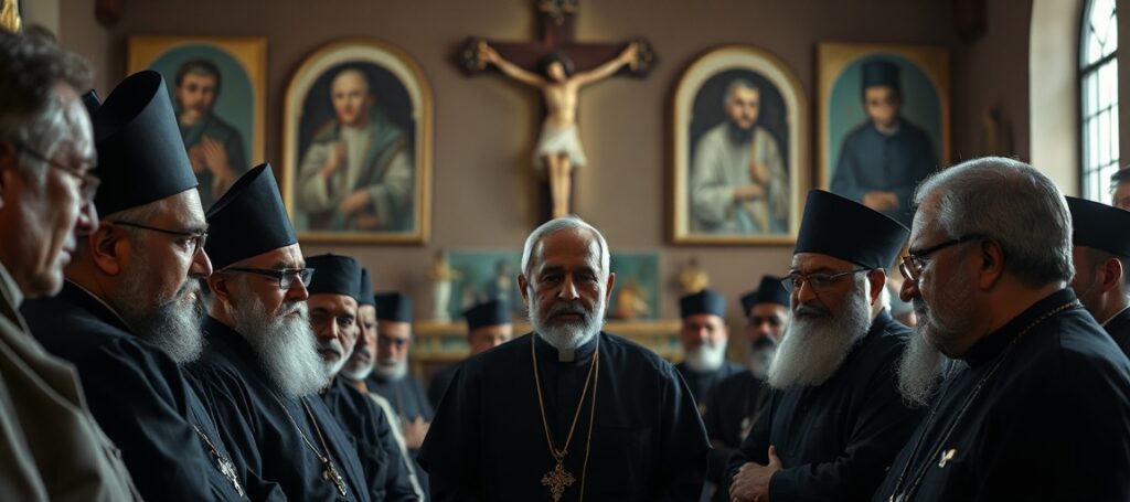 Pakistani Catholic leaders gather in a church to discuss the limitations of new child marriage laws in a Sharia-dominated state.