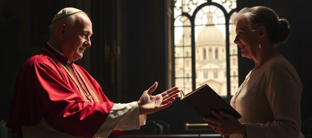 Leo XIV and Anglican Archbishop Dame Sarah Mullally in Vatican Chapel - False Ecumenical Unity