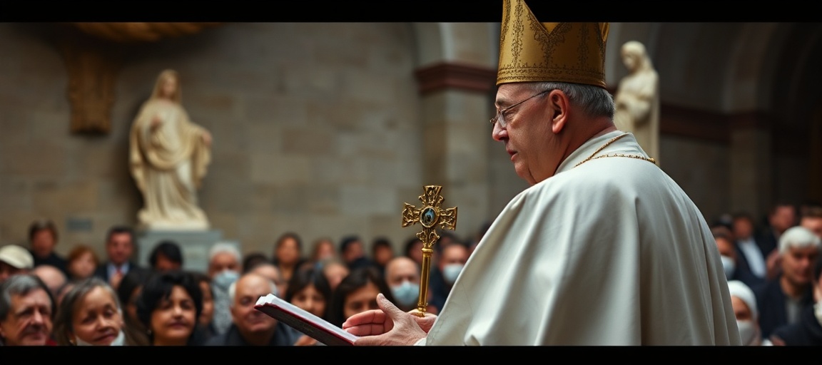 Usurper Robert Prevost as 'Pope Leo XIV' leads a Rosary at the Vatican Gardens' Lourdes Grotto replica on May 30, 2026, preaching a peace without Christ's Kingship.