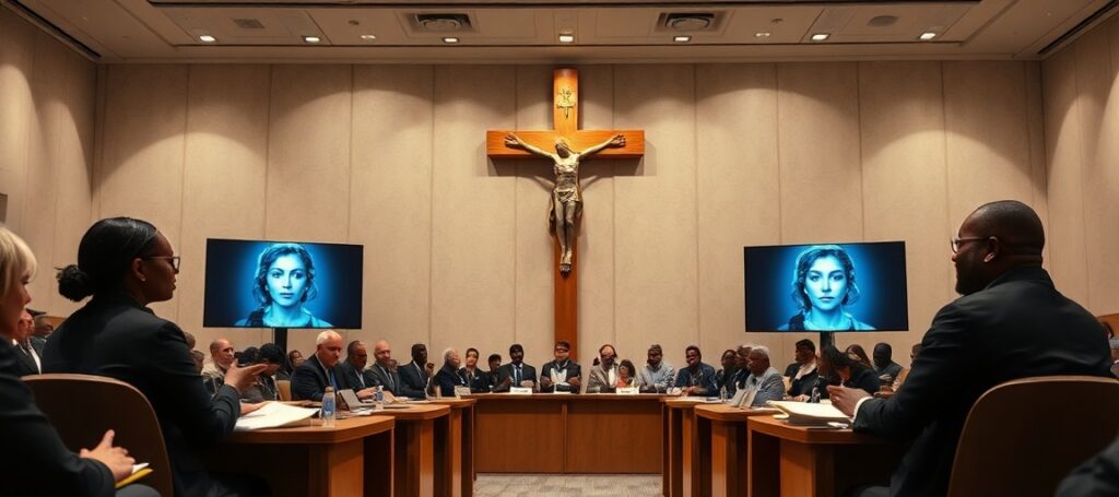 A Vatican conference on AI ethics lacks supernatural perspective, focusing on humanist concerns instead of Catholic doctrine.