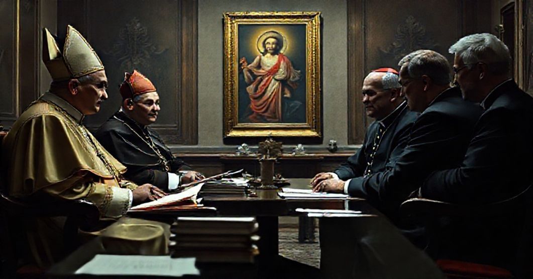 A somber Vatican meeting between antipope Leo XIV and Croatian Prime Minister Andrej Plenkovic, mediated by 'Cardinal' Parolin, lacking any reference to Christ the King or Catholic truth.