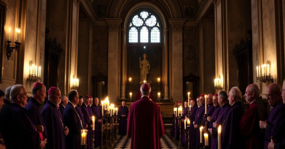 Vatican's Modernist Lenten Retreat: A Hollow Ritual Vatican Lenten retreat led by Bishop Erik Varden in Pauline Chapel, emphasizing modernist 'peace' without true conversion or sacraments.